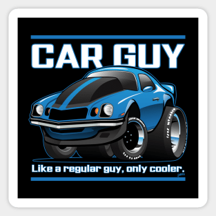 Funny Car Guy Like a Regular Guy Only Cooler Car Cartoon Sticker